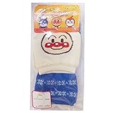 2014年 アンパンマン ミトン風 雪柄アームカバー ANPANMAN ブルー-バイキンマン◇7×19cm