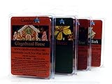 クリスマス大豆の樹脂キューブバラエティー4 -パック、1各Peppermint Bark、O 'christmasツリー、休日ホーム、and Gingerbread House