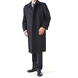 ＜藤井毛織＞ピュア カシミヤ100% ラグランコート（日本製） 濃紺 (（L寸）　 コート丈１０４・裄丈８９・半胴６６　（参考　身長１７５ｃｍ前後・バスト１０２ｃｍ前後・ウエスト８９ｃｍ前後）, 濃紺)