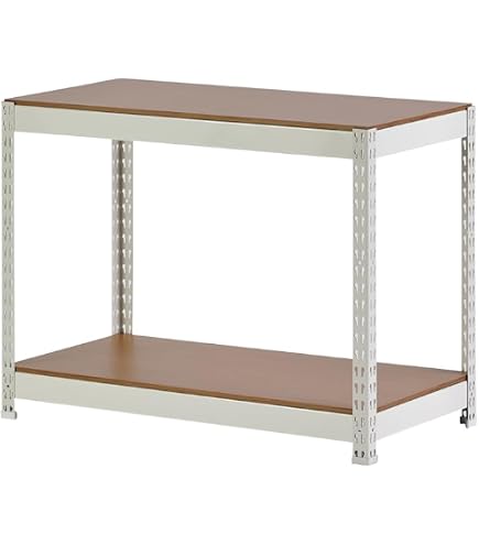 Amazon｜Home Rack ARASO スチールラック ダブルタイプ ホワイト 3段