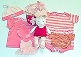 布おもちゃ 肌着 布の着せかえ 布の着せ替えバッグ バレリーナバニー&ボディ肌着4点セット&おまけ付きカチューシャ プリティギフトセツト　　幼児教育