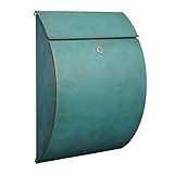 ポスト 郵便受け 郵便ポスト ドイツ・ハイビ社製 HEIBI POST 鍵付き モダンポスト F グリーン/ゴールド