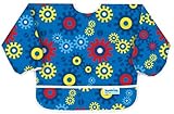 Bumkins Waterproof Sleeved Bib, Blue Gears by Bumkins [並行輸入品]