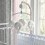Carousel Designs French Gray and Pink Damask Musical Mobile by Carousel Designs