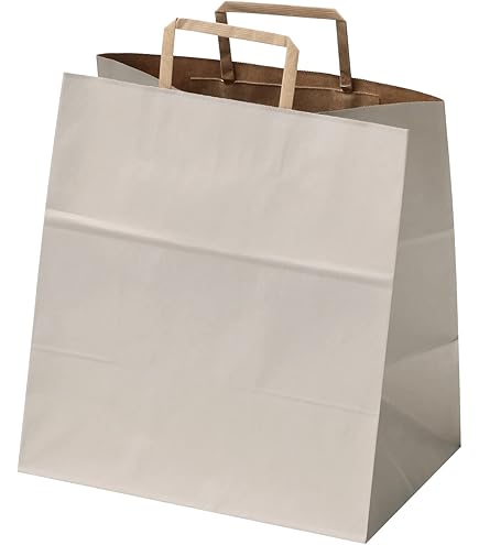Amazon.co.jp: ヘッズ 日本製 紙袋 34×31.5×22cm 白 50枚 手提げ袋