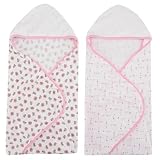 Babies R Us 2-Pack Hooded Knit Towel - Basic - Girl by Babies R Us [並行輸入品]