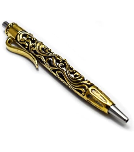 Amazon | クリップ付き ボールペン シルバー925製 アラベスク