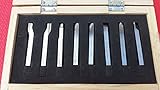 8pc HSS Lathe Turning Tool Set Form Tools 6mm Shank High Speed Tunrners Emco 8本のHSS旋盤ツールセットフォームツール6m