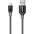 Anker PowerLine+ USB-C & USB-A 3.0 ケーブル (0.9m グレー) Galaxy S10 / S10+ / S9 / S9+、iPad Pro (2018, 11インチ) / iPad Air 5 / MacBook