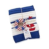 Baby Aspen Sail Away Classic Knit Cable Blanket and Rattle by Baby Aspen [並行輸入品]