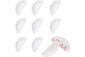 鼻パッド メガネ 鼻パッド メガネパッド 鼻パッド メガネ用 10個セット 厚み3.5mm ノーズパッド ずれ落ち防止 眼鏡 鼻パッドシール エアシリコン製 柔らかい メガネ鼻パッド メガネ跡防止 鼻当て メガネ 中空構造 ノーズ カバー 3M両面テ