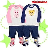 ミキハウス・プッチー＆うさこののお顔Ｔシャツセット（14-1103-565）