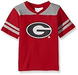 NCAA Georgia Bulldogs幼児用男の子サッカーシャツ、レッド、2