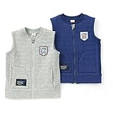 La Chiave(ラ キエーベ) ベスト (80～130cm) キムラタンの子供服 (53308x53508-163) グレー 80