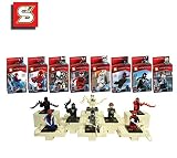 新しいSuper Heroesロットの8セットミニフィギュアシリーズBuilding Toysスパイダーマンs188