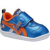 asics(アシックス)【TUB145】ベビー・キッズ・子供用 カジュアルシューズ すくすく COURT BABY SL3(コートベビー SL3) メタリックブルー×オレンジ4209 13.0