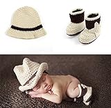 （デマ―クト）De.Markt　手作り 写真　ベビー服　新生児　赤ちゃん　女の子男の子服　針編みのニットコスチューム写真　小道具衣装