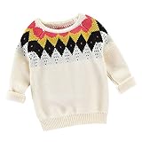 (プタス)Putars ベビー服 子供服 セーター 男の子 女の子 長袖 ニット 幾何学模様 冬服 可愛い 二色 秋 冬 運動服 旅行 記念日 プレゼント 12ヶ月-6歳