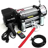 12V 電動ウインチ 電動ホイスト 4537kg / 10000LBS