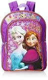Disney Frozen Anna & Elsa Girl's Backpack Purple with Amber Trim [並行輸入品]
