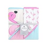 Carters 2-pk. Hooded Flamingo Towel Set by Triboro
