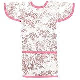 AM PM Kids! Sleeved Toddler Laminated Bib, Pink Toile by AM PM Kids! [並行輸入品]