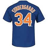 Noah Syndergaardニューヨーク・メッツ# 34メンズPlayer Tシャツ M ブルー