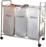 Compactor リネントロリー 3コンパートメント シルバー・ホワイト RAN2594