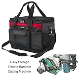 RaiFu 工具バッグ 細かい仕分け 大容量 電気工具バッグ オックスフォード ユーティリティポーチ ツール キット 修理ハード ウェアストレージバッグ 収納バッグ 収納ポーチ 軽量 耐久性 頑丈 長