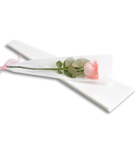 Amazon | speed mao フラワー ラッピング バッグ 一輪用 花 100