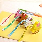 Koreaひな形Cute Toyケーキテープメジャールーラーキーチェーンクリエイティブギフト裁縫ルーラーOffice学生スクールAccessories # 1027 グリーン 854845665602