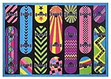 Fun Rugs Fun Time Gnarly Boards Novelty Rug, 39 x 58", Multicolor [並行輸入品]