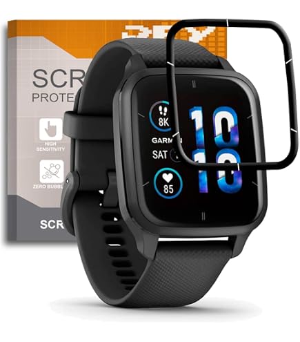 thumbnail: 3x Screen Protector Voor Garmin Venu Sq / Sq Music - Gehard Glas, 9H Hardheid, Bubbelvrij