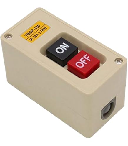 Amazon | Devoko 3 相 3.7Kw 防水 30A 電源押しボタン スイッチ