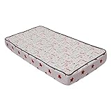 Bacati Baseball Muslin Changing Pad Cover, Red/Grey