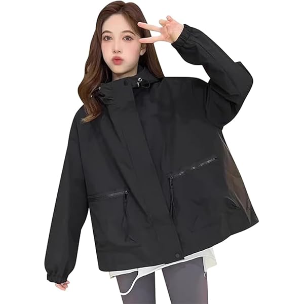 Amazon | MUISHUYU マウンテンパーカー レディース 春 秋