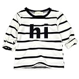 （シモンヌ）SIMONNE ベビー キッズ ボーダー 長袖 Tシャツ hi 70～110 ( 90 サイズ )