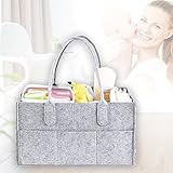 Classicbuy おむつストッカー　収納バッグ　フェルト　おむつ収納　折りたたみ式 収納ボックス　新生児おむつ収納バッグ　旅行用　おもちゃ 小物入れ 収納バスケット　収納袋