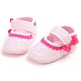 ファーストシューズ　ベビーシューズ　プリンセス　幼児　女の子　柔らかい　超可愛い　春　夏　通気性 (L, ピンク)