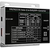 InnoMaker 10G/5G/2.5GBASE-T1 to 10G/5G/2.5G/1G/100M Base-T (RJ45/SFP+) メディアコンバーター (10Gbase-T1-T)