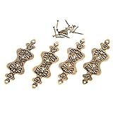20個入りセット 装飾金具 アンティーク真鍮 装飾ジュエリー小物　木箱掛け金　ネジに付き 装飾 手芸 手作り パーツ 金具56*20mm