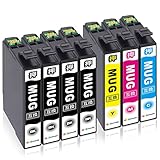 GPC Image エプソン MUG-4CL マグカップ インク 合計7本 ( MUG 4色パック+ MUG-BK 3本）Epson EW-