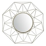 Strattonホームオレンジ壁ミラー – 23.75 W x 23.75h in。 2.5" D x 23.75" W x 23.75" H オレンジ S01677