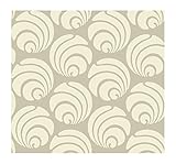 York Wallcoverings AP7464SMP Silhouettes Large Circle Swirl Geometric Wallpaper Memo Sample, 8-Inch 