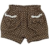 【H27年秋冬物】(日本製) Pample Mousse(パンプルムース) 接結水玉かぼちゃパンツ 90cm/BR NO.DP-53302