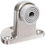 Rockwood 481H.15 Brass Door Stop #12-24 x 1 FH MS Fastener with Lead Anchors 2-1/2 Base Width x 1-3/