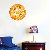 PAWACAクリエイティブ30 cm 7 Planetsグローin theダーク壁または天井ステッカー,光リムーバブル粘着ステッカー壁デカールアート壁画for Kids ' Room イエロー 602