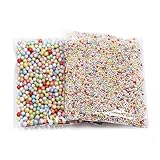 URAQT Mini Styrofoam Foam BallsクラフトSupplies Fitsアソートカラー( 6000 Foam Balls )