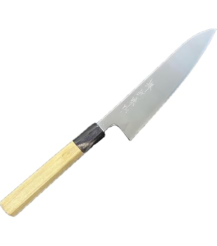 Amazon | 牛刀 鏡面仕上げ 銀三ステンレス鋼 刃渡り21cm 黒鳥鍛造 土佐