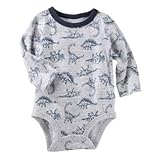 OSHKOSH(オシュコシュ) ディノプリントボディスーツ プリント ロンパース長袖 24ヶ月【並行輸入】